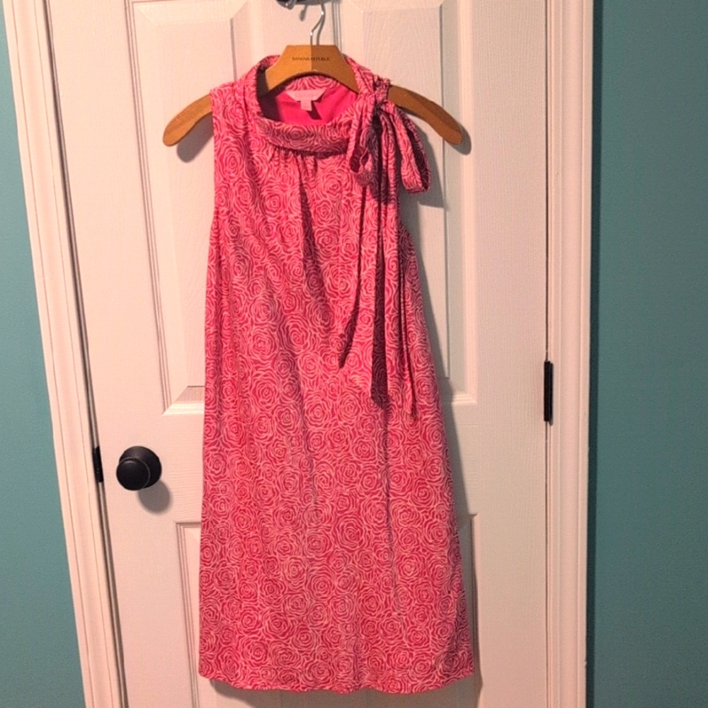 Lilly Pulitzer Pink Sleeveless Dress with Bow
